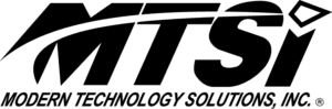 A green and black logo for technology solutions.