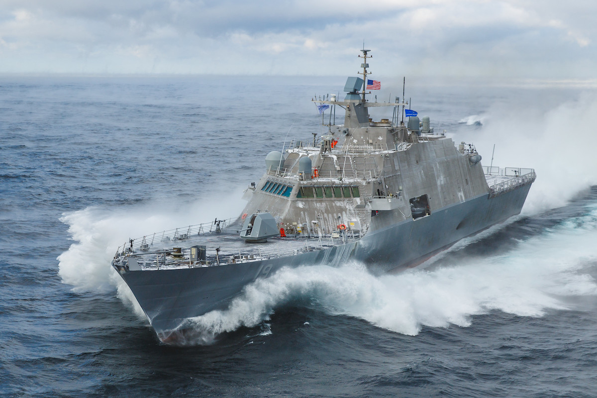 LCS 19 (St. Louis) Acceptance Trials. December 2019. Photographed by Lockheed Martin